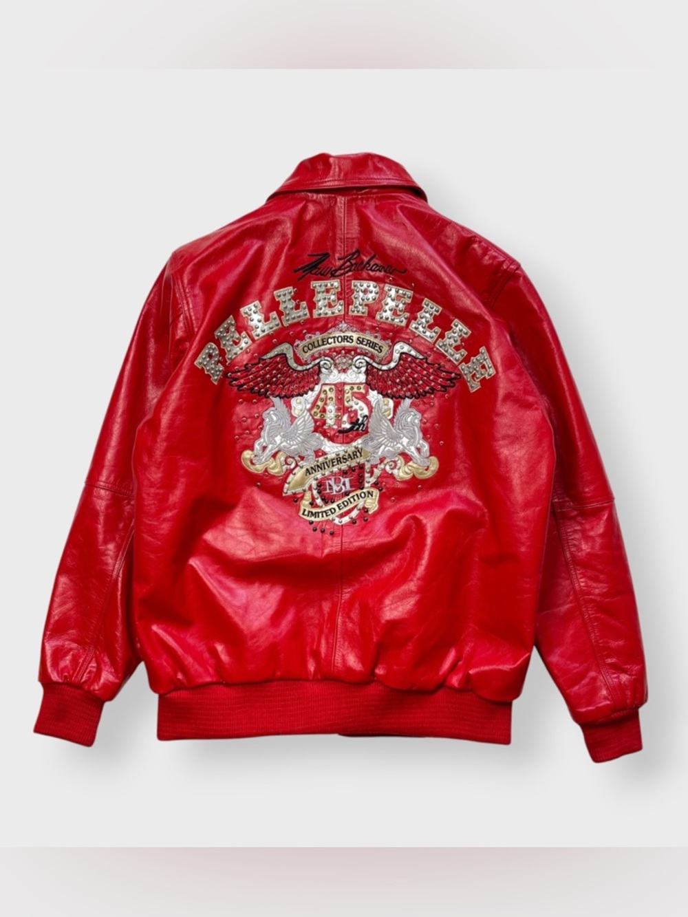 Pelle Pelle 45th Anniversary MB Leather Jacket, Hip Hop Rap, Limited Edition XL